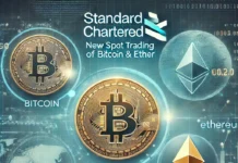Standard Chartered se lance dans le trading au comptant de Bitcoin et Ether
